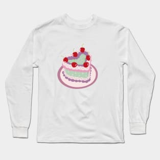 Capricorn Baby Heart Cake Design Long Sleeve T-Shirt